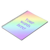 Aangepast Notitieboek regenbooggradiënt (Linkerzijde)