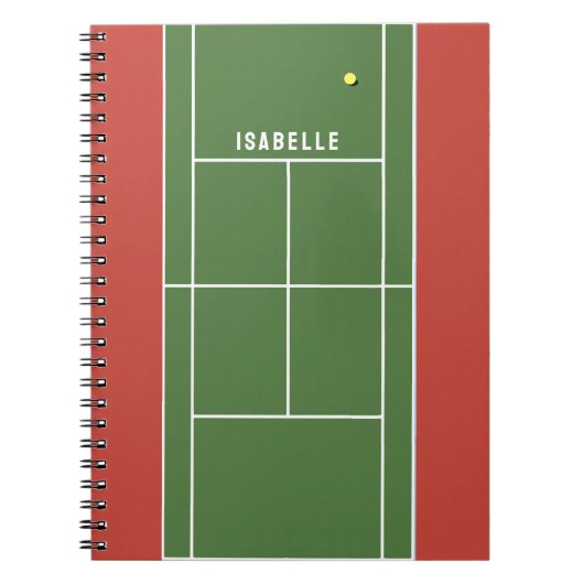 Aangepast Notitieboek Tennis (Voorkant)