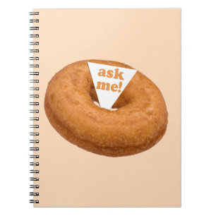Aangepast notitieboek voor donut Humor
