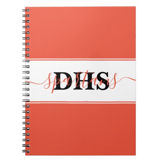 Aangepast notitieboek voor kleurblok op school (Voorkant)