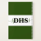 Aangepast notitieboek voor kleurblok op school (Achterkant)