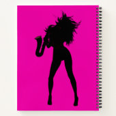 Aangepast Notitieboek voor kleuren met saxophone G (Achterkant)