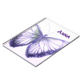 Aangepast Notitieboek voor prachtige vlinder (Linkerzijde)