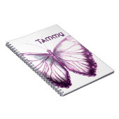 Aangepast Notitieboek voor prachtige vlinder (Rechterzijde)