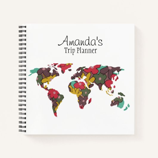 Aangepast Notitieboek voor reisplanner (Voorkant)