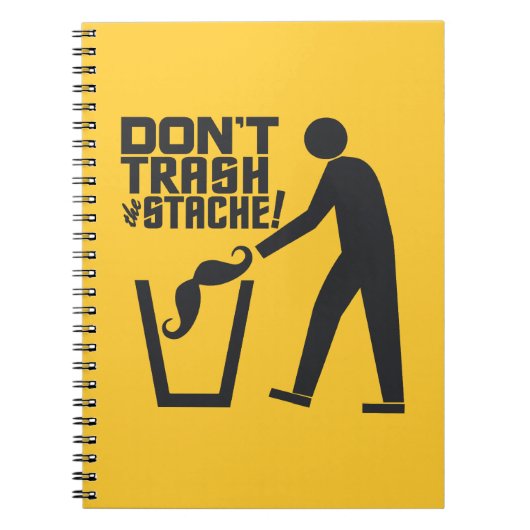 Aangepast notitieboek voor Trash Stache-kleur (Voorkant)