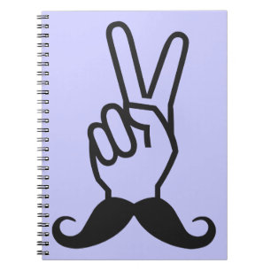 Aangepast notitieboek Winnende Mustache