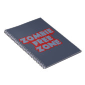 Aangepast notitieboek Zombie Free Zone (Rechterzijde)