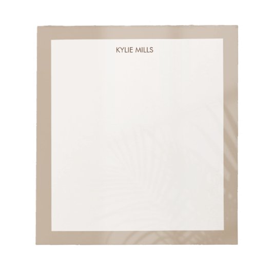 Aangepast notitiepad notitieblok (Voorkant)