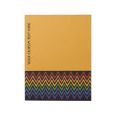 Aangepast notitiepad voor Rainbow Chevron Pattern Notitieblok (Linkerzijde)