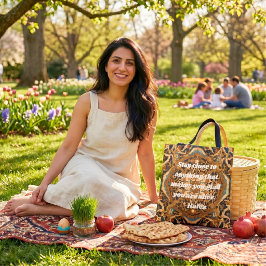 Aangepast Nowruz Perzisch Nieuwjaarsgeschenk Khata Tote Bag