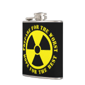 Aangepast nucleair symbool grappige prepping quote heupfles (Links)