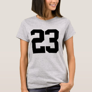 Aangepast nummer 23 t-shirt ontwerpnummer shirt