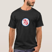 Aangepast nummer 76 T-shirt, Gepersonaliseerd numm T-shirt (Voorkant)
