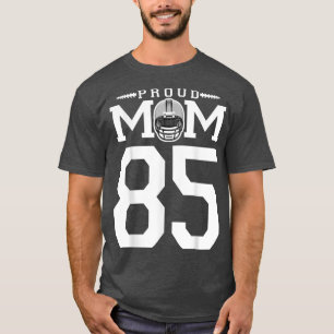 Aangepast nummer 85 Proud Football mam aangepast F T-shirt