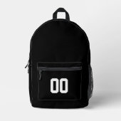 AANGEPAST NUMMER AANGEPAST CADEAU BEDRUKTE RUGZAK (Voorkant)