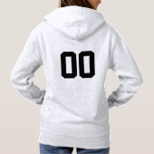 Aangepast nummer football mam hoodie (Achterkant)