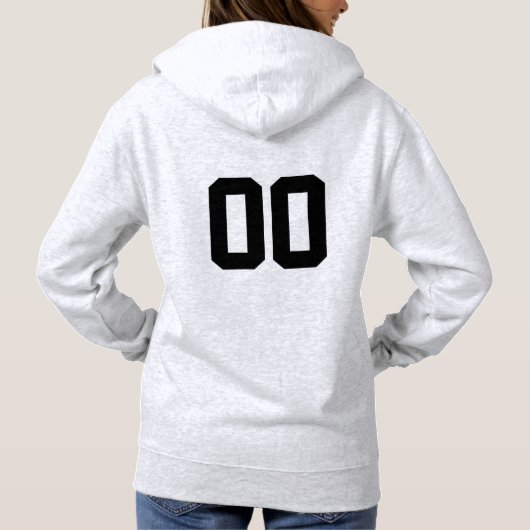 Aangepast nummer football mam hoodie (Achterkant)