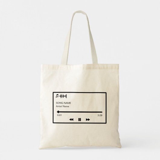 Aangepast nummer tote bag (Achterkant)