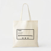 Aangepast nummer tote bag (Voorkant)