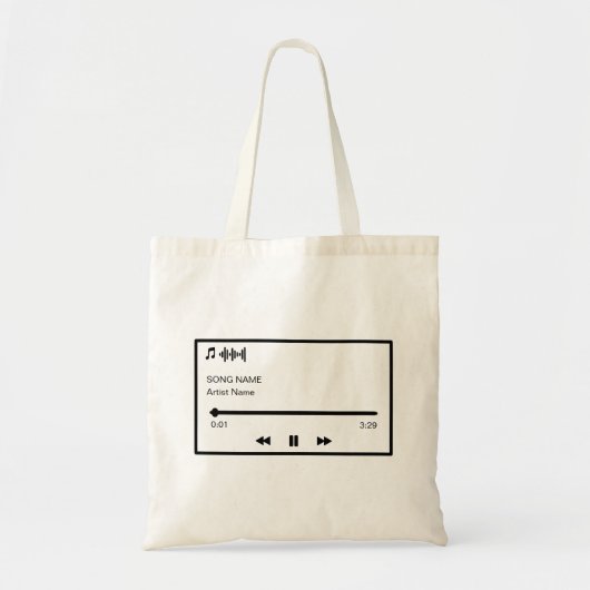 Aangepast nummer tote bag (Voorkant)
