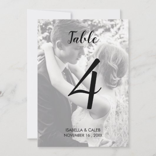 Aangepast nummer van de foto-wedloop kaart (Voorkant)