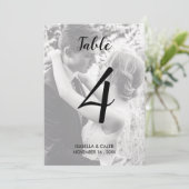 Aangepast nummer van de foto-wedloop kaart (Staand voorkant)