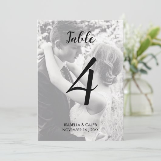 Aangepast nummer van de foto-wedloop kaart (Staand voorkant)