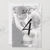 Aangepast nummer van de foto-wedloop kaart (Achterkant)