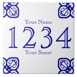 Aangepast nummer van Spaans huis Tegeltje