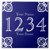 Aangepast nummer van Spaans huis Tegeltje (Voorkant)