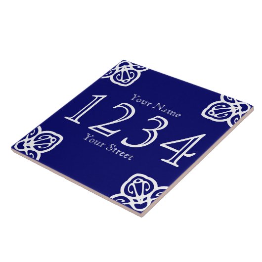 Aangepast nummer van Spaans huis Tegeltje (Zijkant)