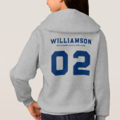 Aangepast nummer van track- en veldteamnaam (Achterkant)