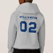 Aangepast nummer van track- en veldteamnaam (Achterkant)