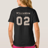 Aangepast nummer van track- en veldteamnaam t-shirt (Achterkant)