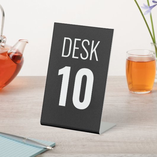 Aangepast nummer voetstuk teken voor business desk reclamebord met voetstuk (Insitu)