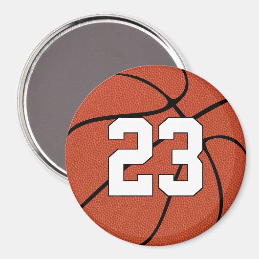 Aangepast nummer voor Basketball Player of Initial Magneet (Voorkant / Achterkant)