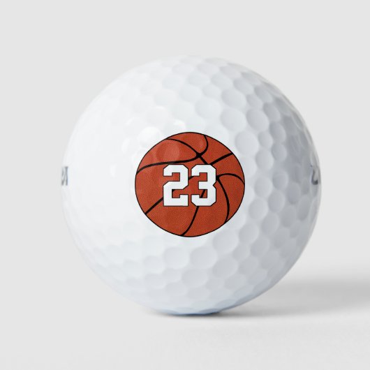 Aangepast nummer voor Basketball Player of Letters Golfballen (Voorkant)