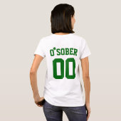 Aangepast nummer Zo nuchtere klaver St Patrick's D T-shirt (Achterkant volledig)
