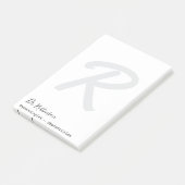 Aangepast Obgyn Verloskundige Gynaecoloog Monogram Post-it® Notes (Schuin)