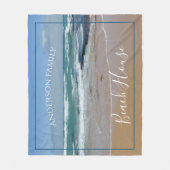 Aangepast Ocean Beach Fleece Deken (Voorkant)