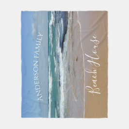 Aangepast Ocean Beach Fleece Deken