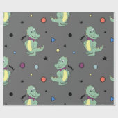 Aangepast Oerwoud Thema Verjaardag Cadeaupapier (Vlak)