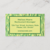 Aangepast Oerwoud-Visitekaartje voor Vibe Visitekaartje (Achterkant)