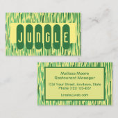 Aangepast Oerwoud-Visitekaartje voor Vibe Visitekaartje (Voorkant / Achterkant)