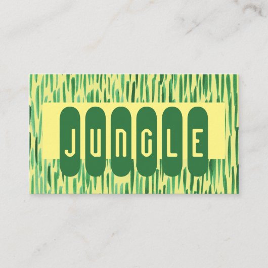 Aangepast Oerwoud-Visitekaartje voor Vibe Visitekaartje (Voorkant)