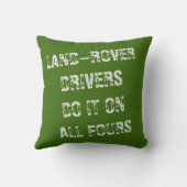 Aangepast olijfgroen land Rover Series 2 aanpassen Kussen (Achterkant)