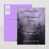 Aangepast om de datum waarop de Paarse lijst met h Aankondigingskaart (Voorkant / Achterkant)