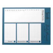 Aangepast om een lijst te maken van de Daily-plane Notitieblok (Voorkant)