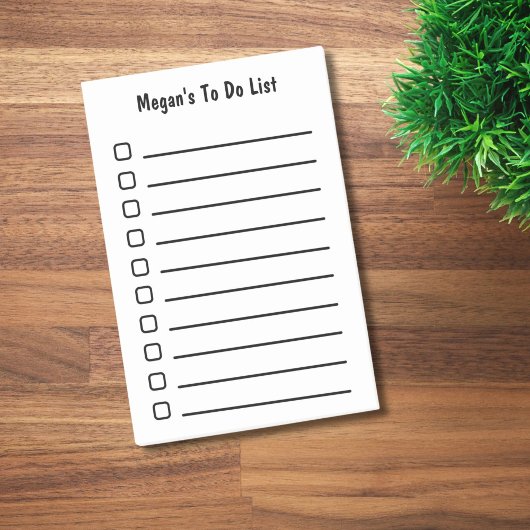 Aangepast om een minimalistische lijst te doen post-it® notes